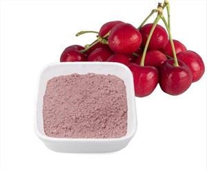 אבקת דובדבן מיובשת בהקפאה